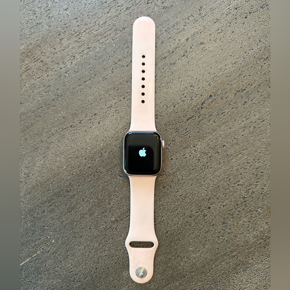 Apple Smartwatch with Pink Band